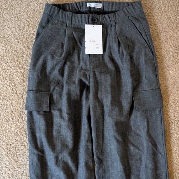 New With Tags Zara Gray Pull On Formal Dress Pants Size 13-14 Boys - Picture 5 of 7